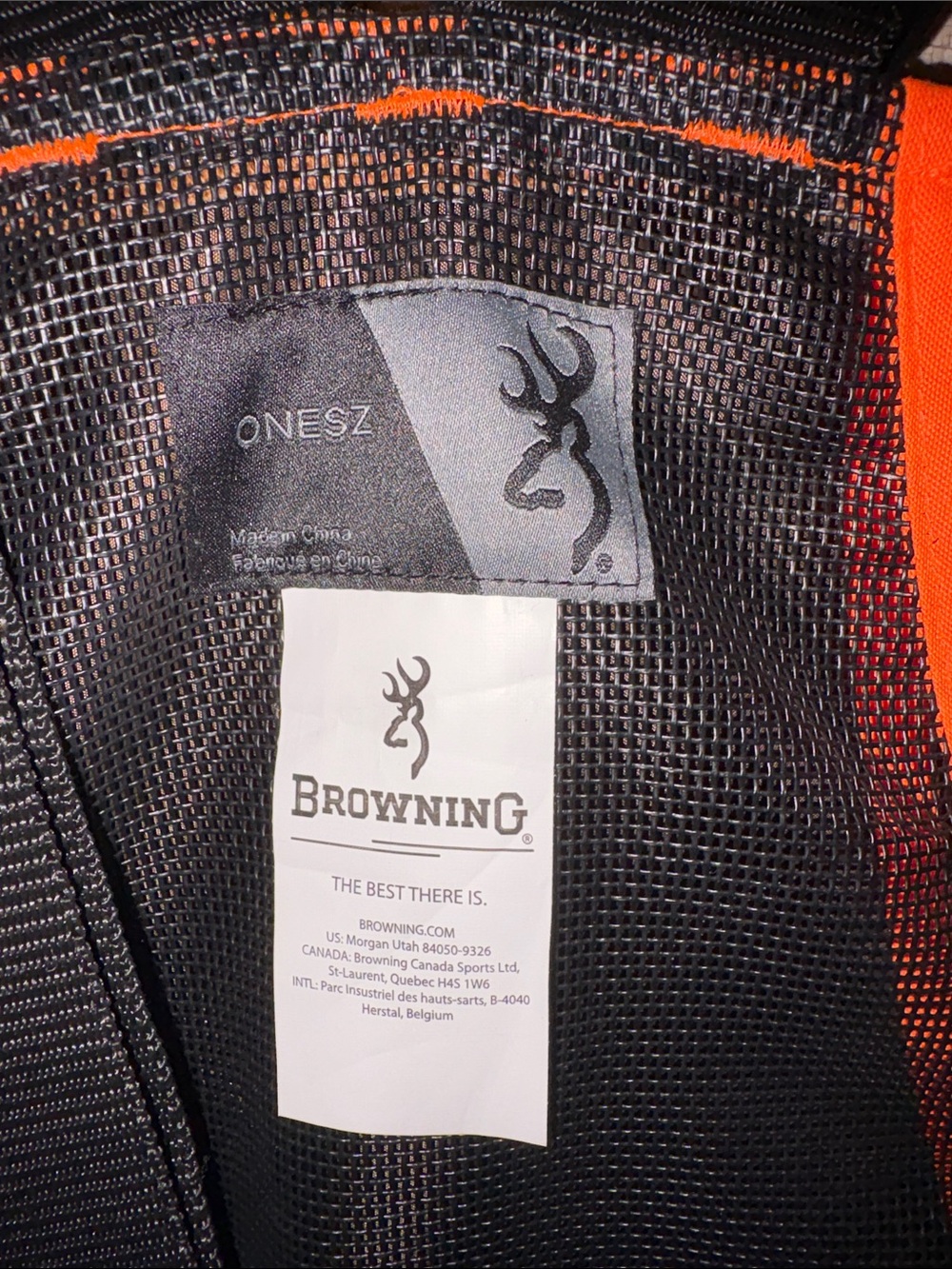 Browning Brown and Orange Hunting safety vest / Chest Rig / pockets for storage - Picture 2 of 5